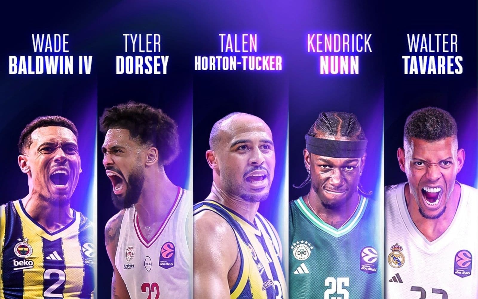 Euroleague: Ναν και Ντόρσεϊ στη δεύτερη καλύτερη πεντάδα της σεζόν